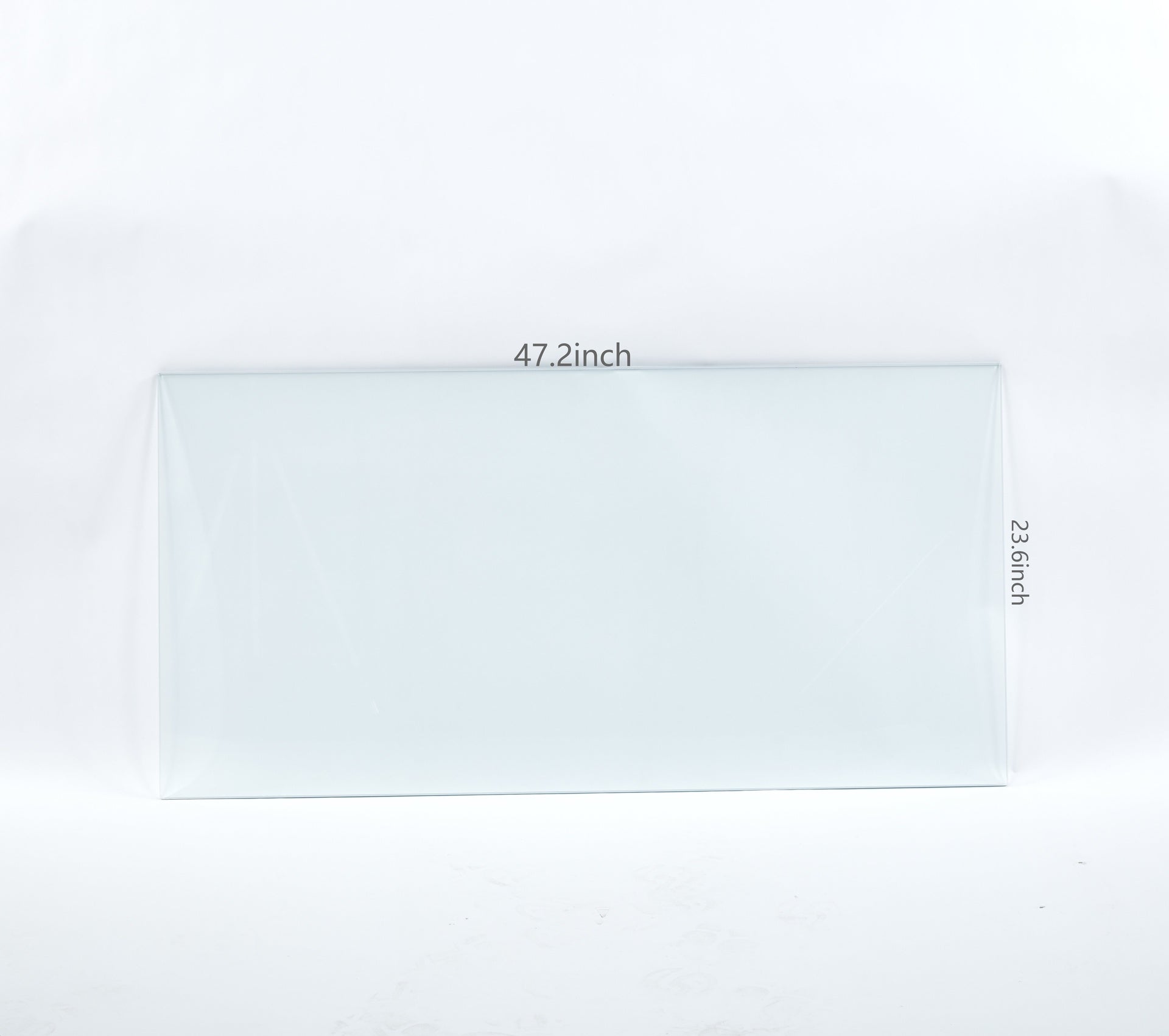 Tempered clear glass top.60x120x1CM