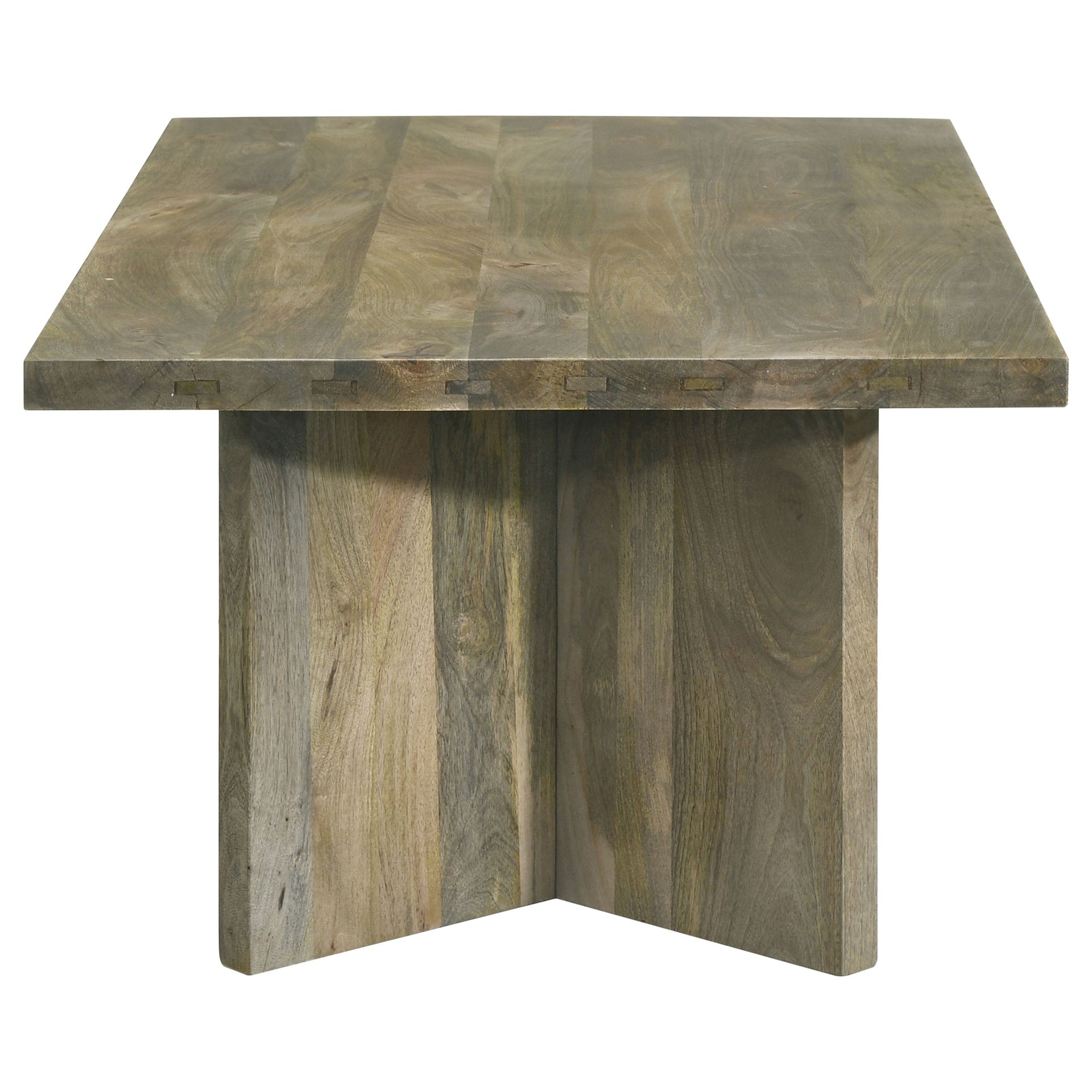 Donovan Mango Brown Rectangular Solid Wood Coffee Table