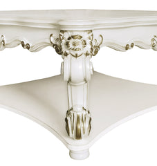 Vendome Antique Pearl Finish Square Coffee Table