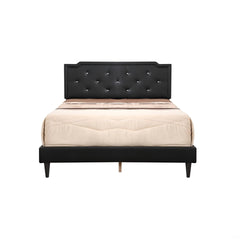 Elegant Black Queen Bed For Modern Bedrooms