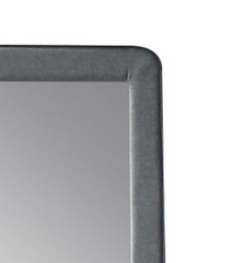 Valda Light Gray Fabric Mirror