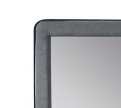 Valda Light Gray Fabric Mirror