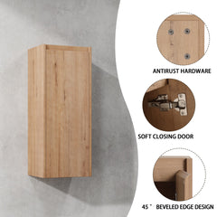 30 inch Wall-Mounted Bathroom  Vanity with Resin Sink and Side Cabinet,Soft Close Drawer (KD-Packing), 09430IMO-30M-SC00112-SC00512 Combination Cabinet