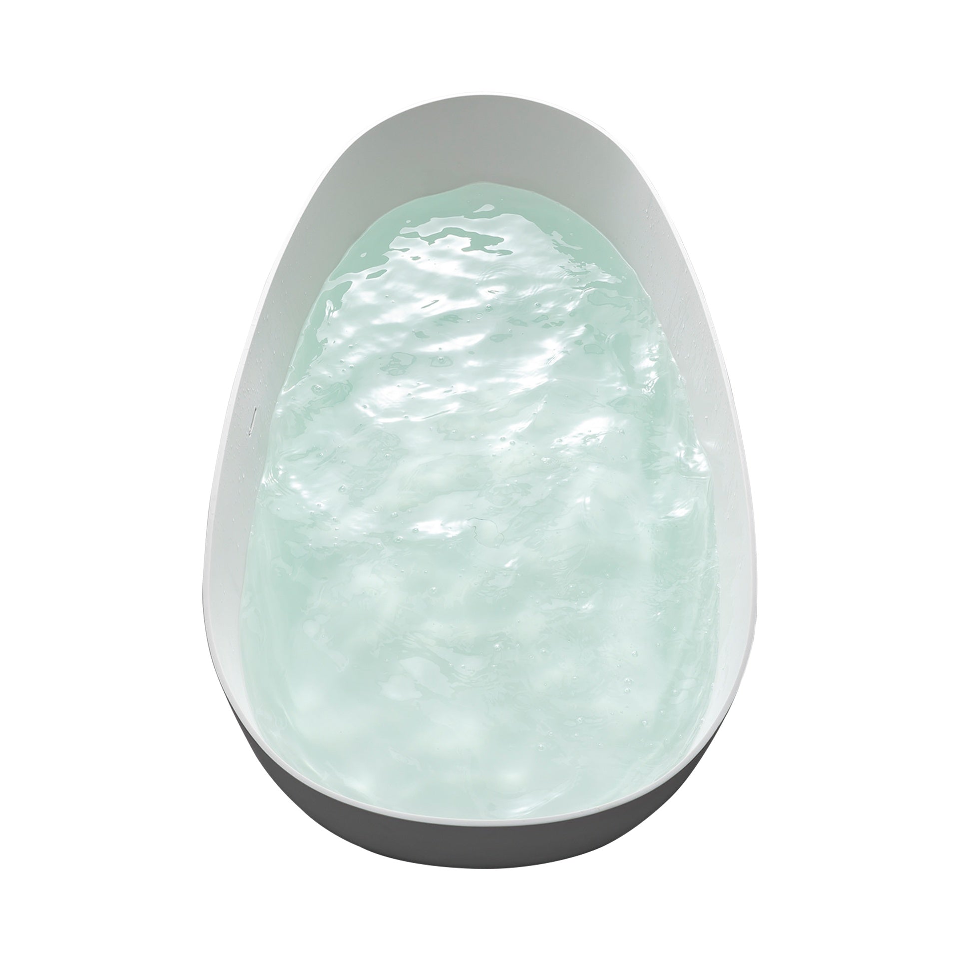 67" Premium Solid Surface Deep Soaking Bathtub