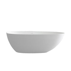 67" Premium Solid Surface Deep Soaking Bathtub