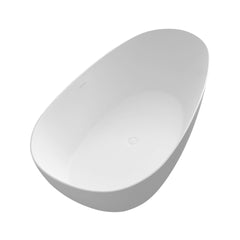 67" Premium Solid Surface Deep Soaking Bathtub