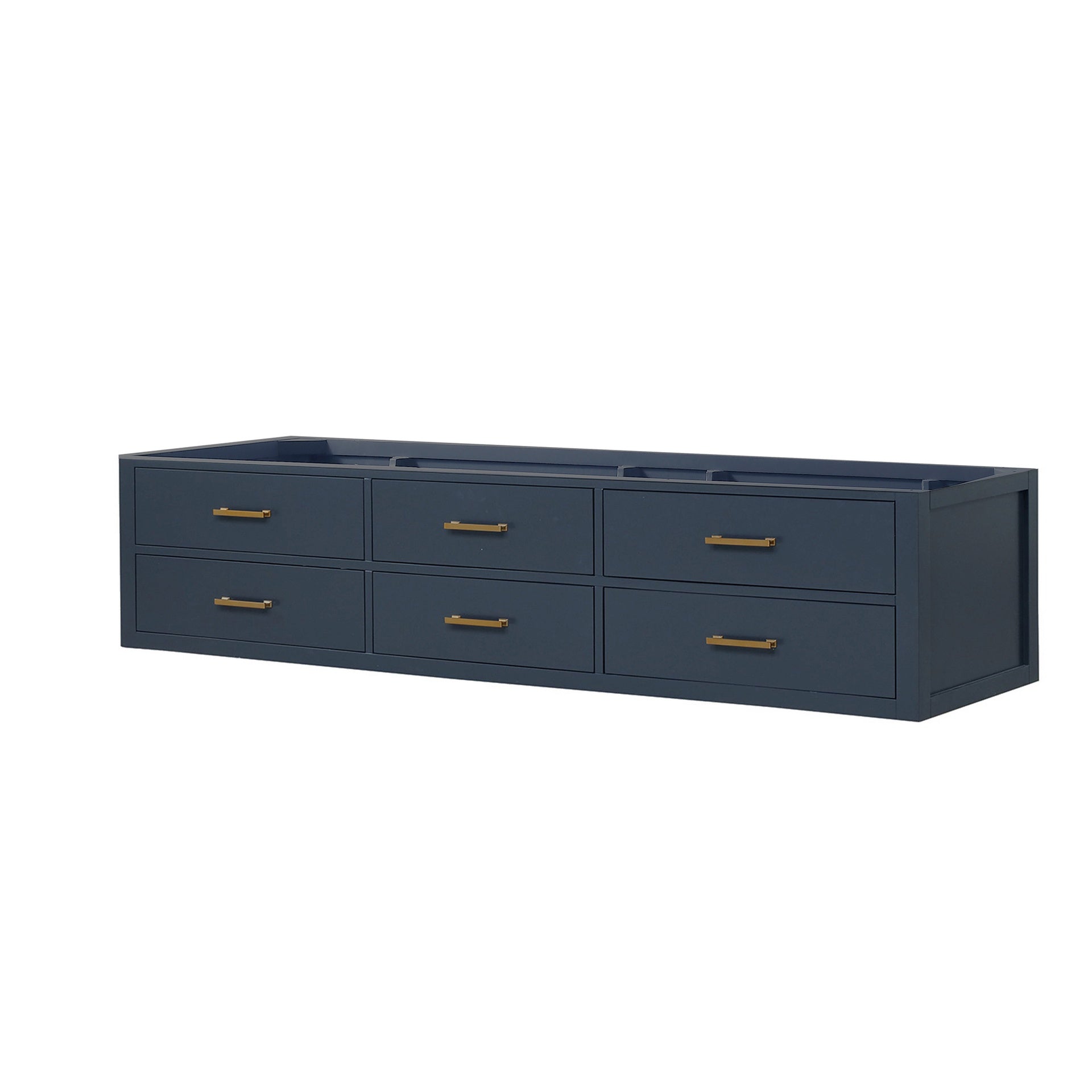 Blue Double Bath Vanity 84 in. W x 22 in. D