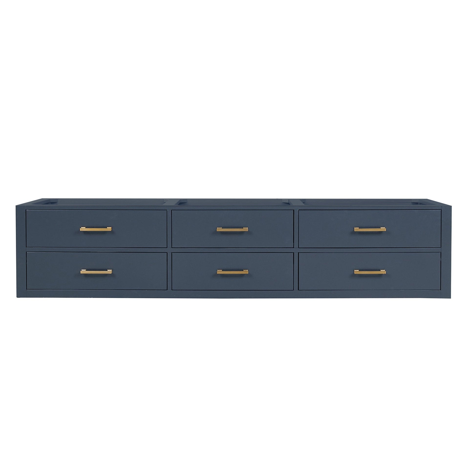 Blue Double Bath Vanity 84 in. W x 22 in. D