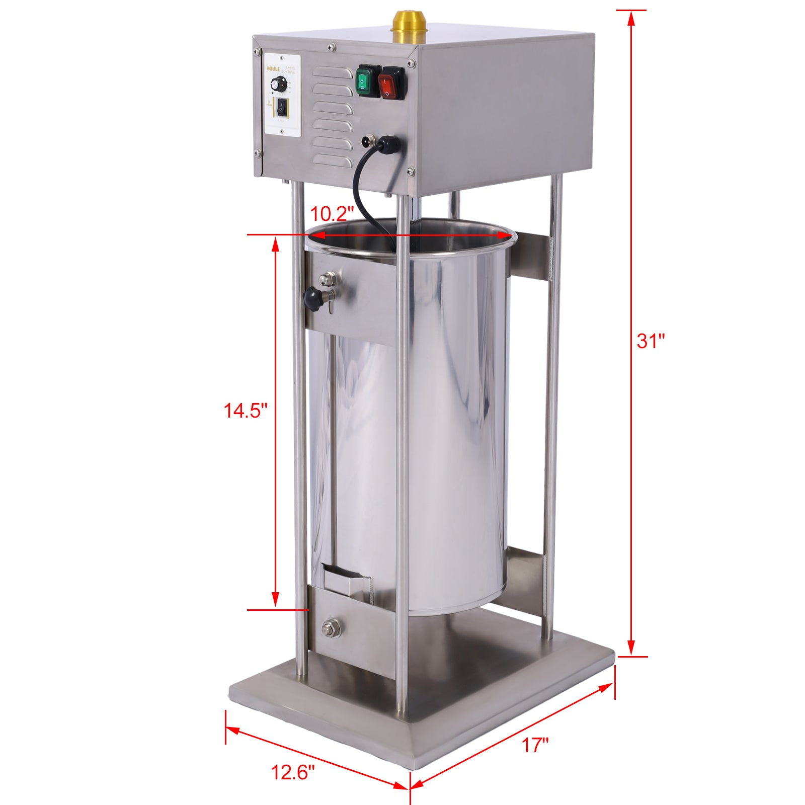 Electric Sausage Filler 20L Sausage Maker Stainless Steel Sausage Stuffer  110V 250W Sausage SSteel Stuffing Tubestuffer