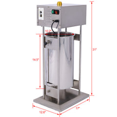 Electric Sausage Filler 20L Sausage Maker Stainless Steel Sausage Stuffer  110V 250W Sausage SSteel Stuffing Tubestuffer