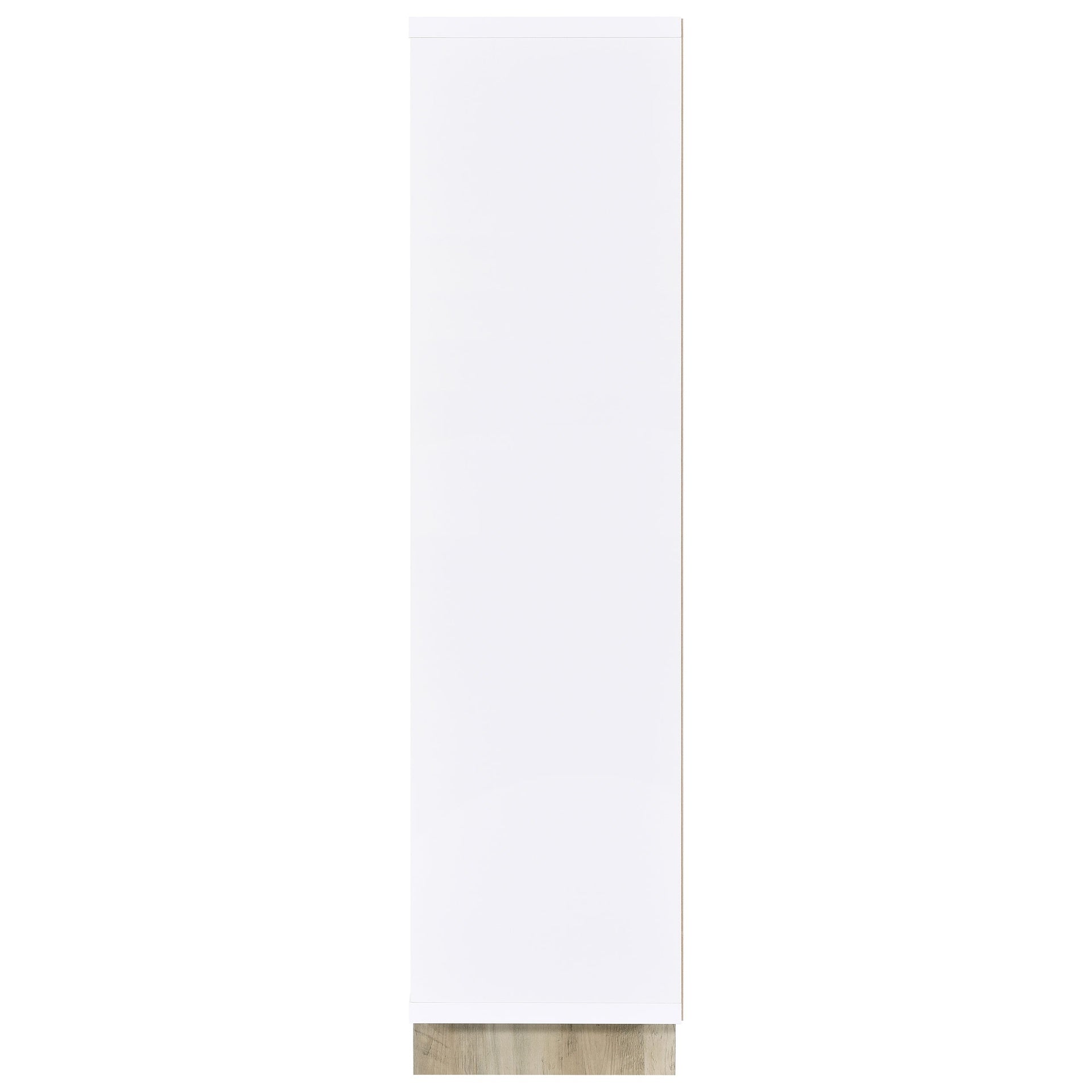Geilys White and Distressed Pine 65-inch 8-shelf Bookcase