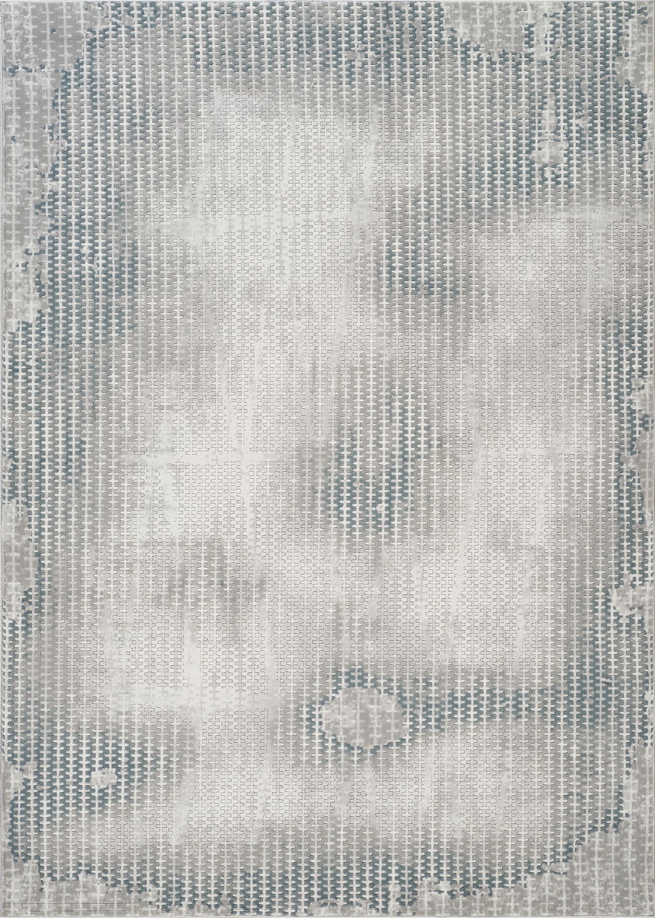 Geometrix GC_DIM1002 Gray 5 ft. 3 in. x 7 ft. 3 in. Area Rug