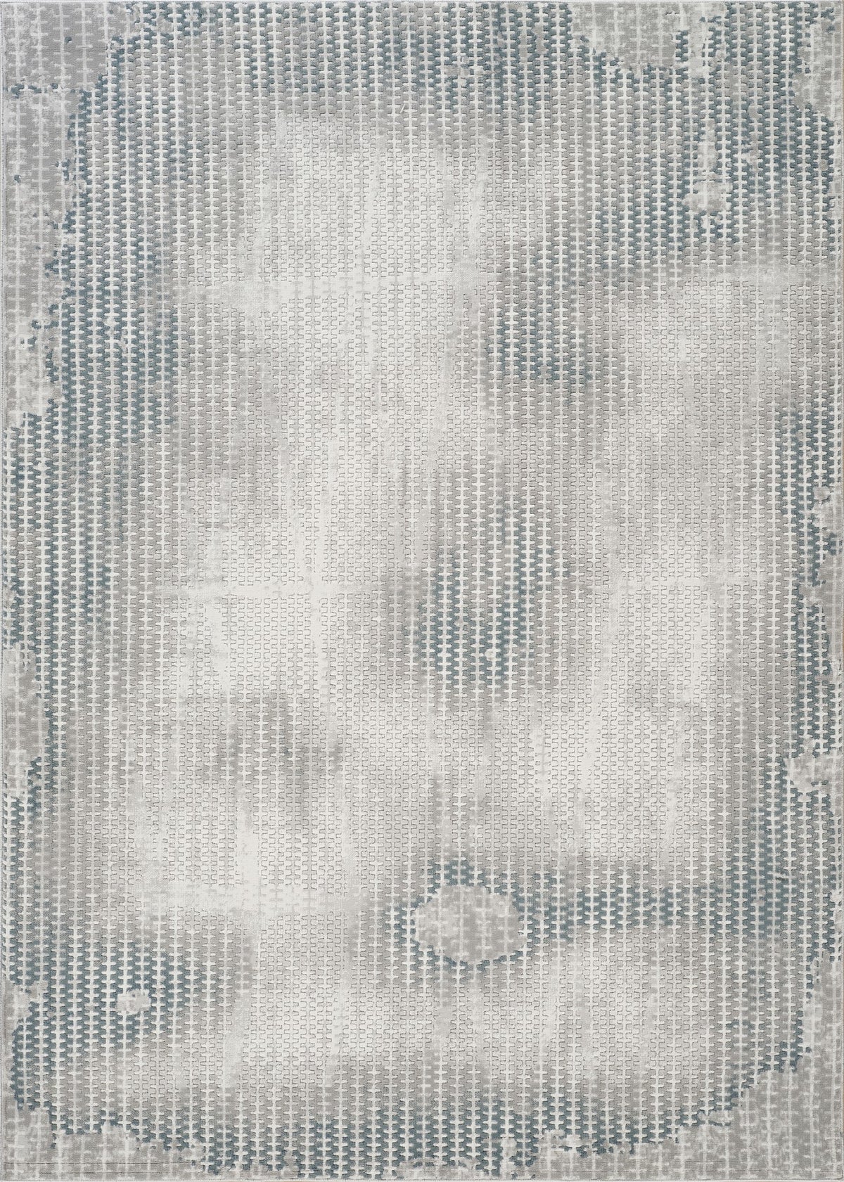 Geometrix GC_DIM1002 Gray 5 ft. 3 in. x 7 ft. 3 in. Area Rug