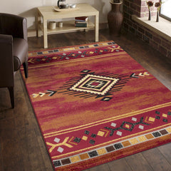Tribes GC_YLS4002 Red 2 ft. x 3 ft. Southwest Area Rug