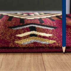 Tribes GC_YLS4002 Red 2 ft. x 3 ft. Southwest Area Rug