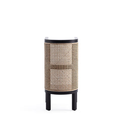 End Table in Black and Natural