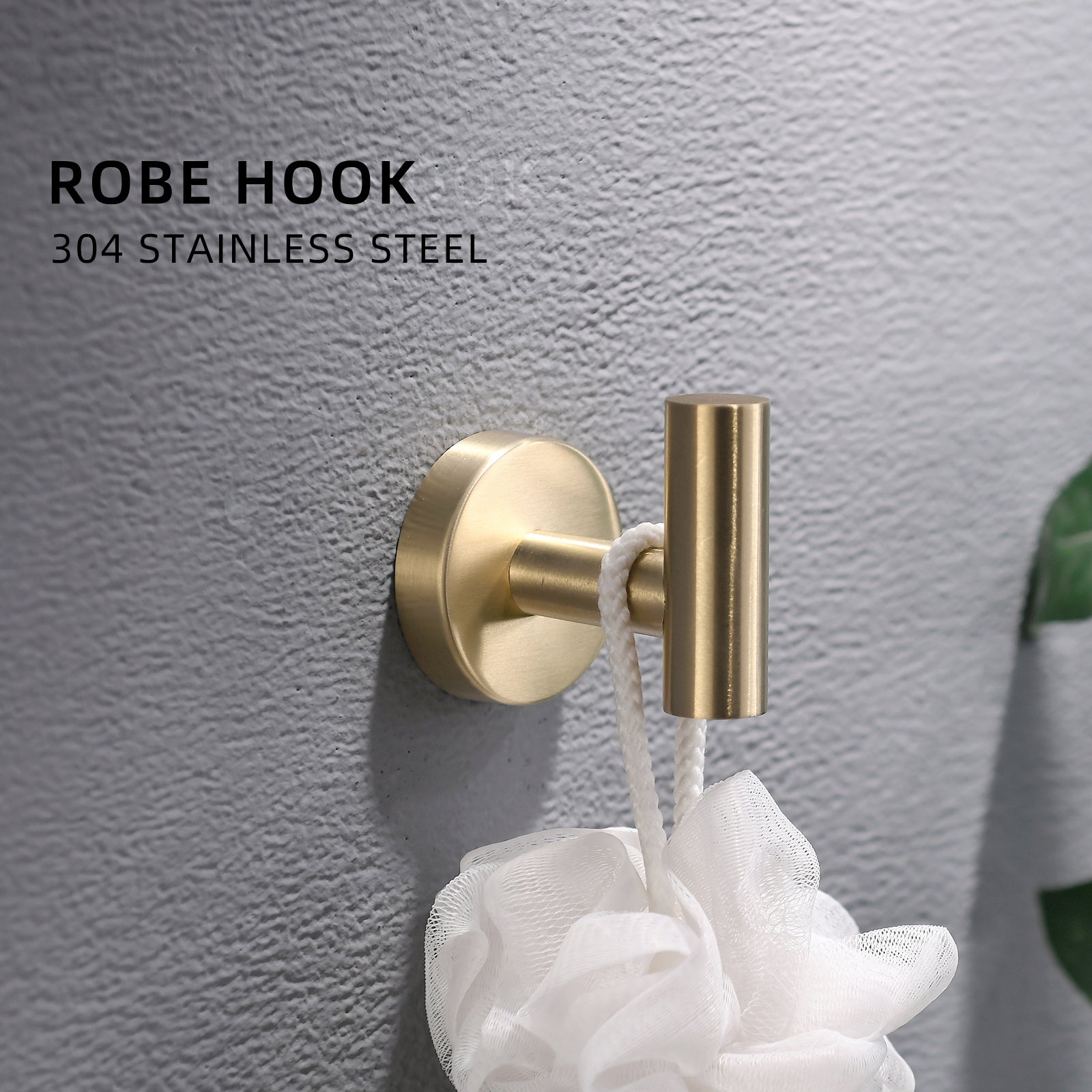 8-Pieces Brushed Nickel Gold Bathroom Accessories Set, Stainless Steel Bathroom Hardware Set, Bath Towel Bar Set, Towel Racks for Bathroom Wall Mounted.