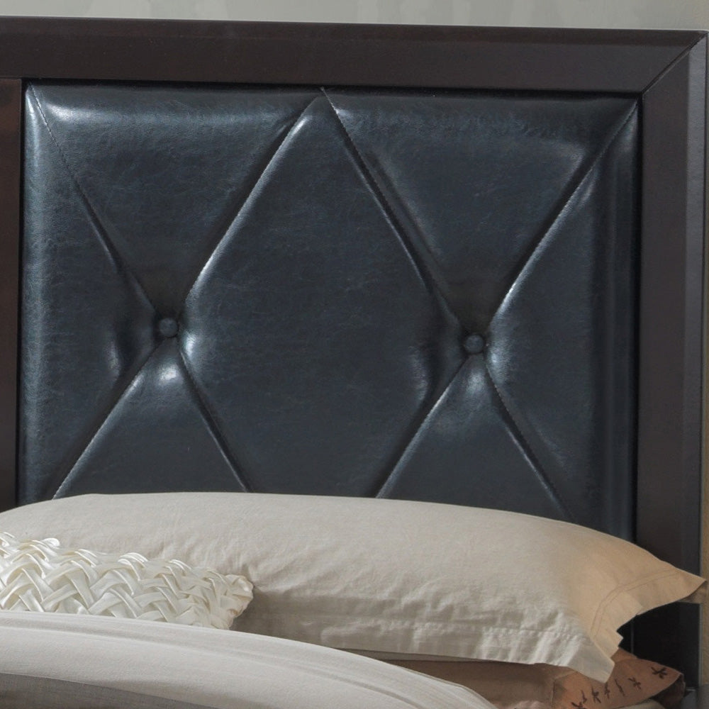 Elegant Espresso Full Bed With Transitional Style
