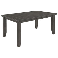 Dexter Grey and Dark Grey 5-piece Rectangular Dining Set
