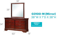 Louis Phillipe G3100-D Dresser , Cherry