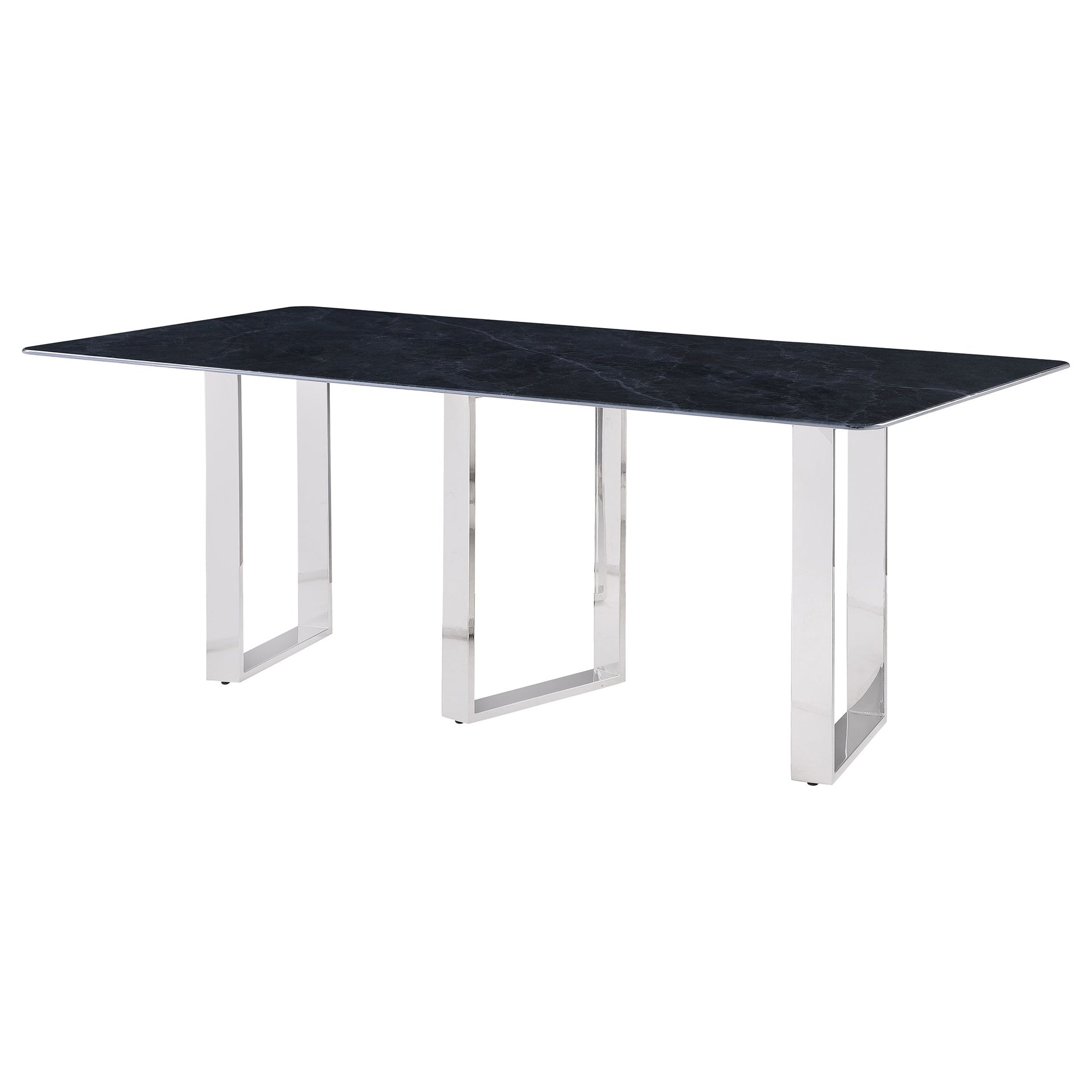 Forster Grey Rectangular Sintered Stone Dining Table