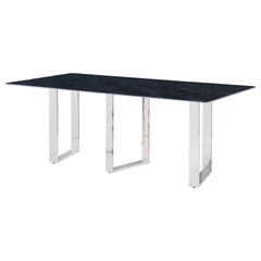 Forster Grey Rectangular Sintered Stone Dining Table