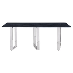 Forster Grey Rectangular Sintered Stone Dining Table