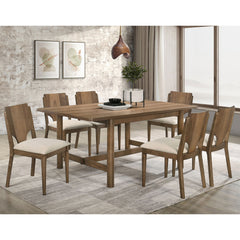 Graham Walnut 7-piece Rectangular Dining Table Set