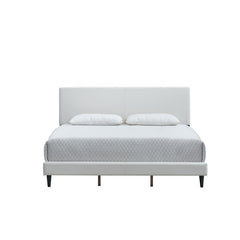 Baron G00709-QB-UP Queen Bed ( Mattress Not Included), White