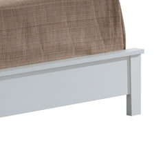 Transitional Style Full Bed In Crisp White