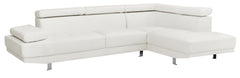 Riveredge G449-SC Sectional  ( Without Ottoman) , WHITE