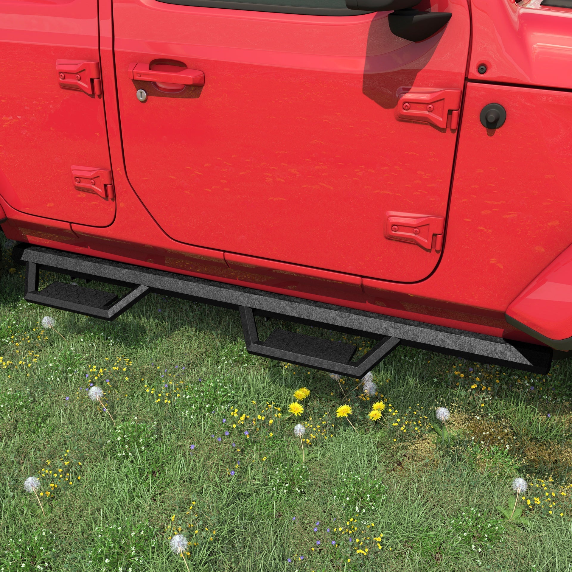 Running Boards Side Steps For 18-26 Wrangler JL  (Include 4XE Model) Two Stairs