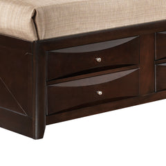 Marilla G1525G-QSB3 Queen Storage Bed , Cappuccino