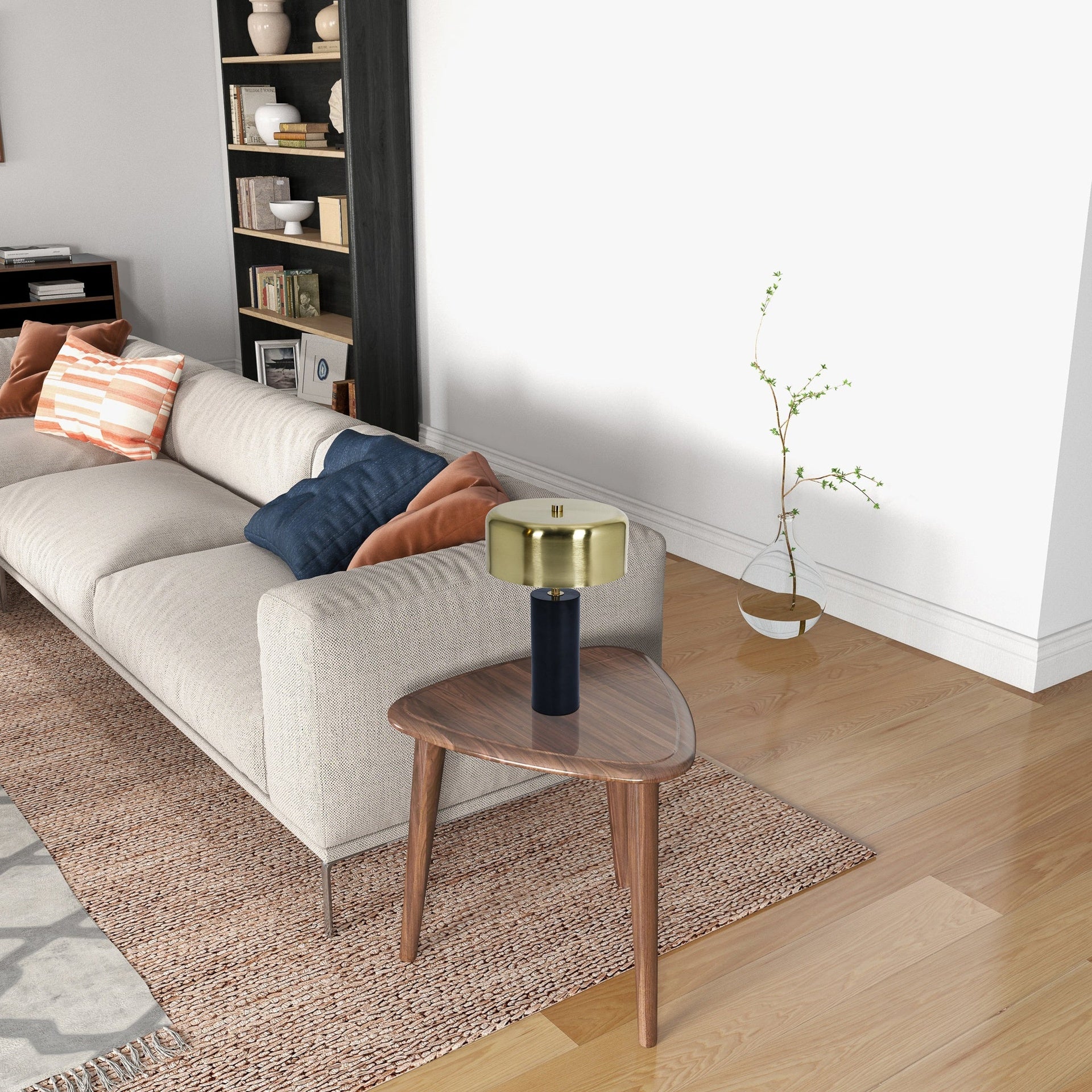 New Design Small Modern Stylish Desk Lamp In Stock In The United States, Easy To Install, Used for Bedside Table Lamp,Reading Lamp, Office, Kinetic Table Lamp - Gold outer and White inner 110~120V