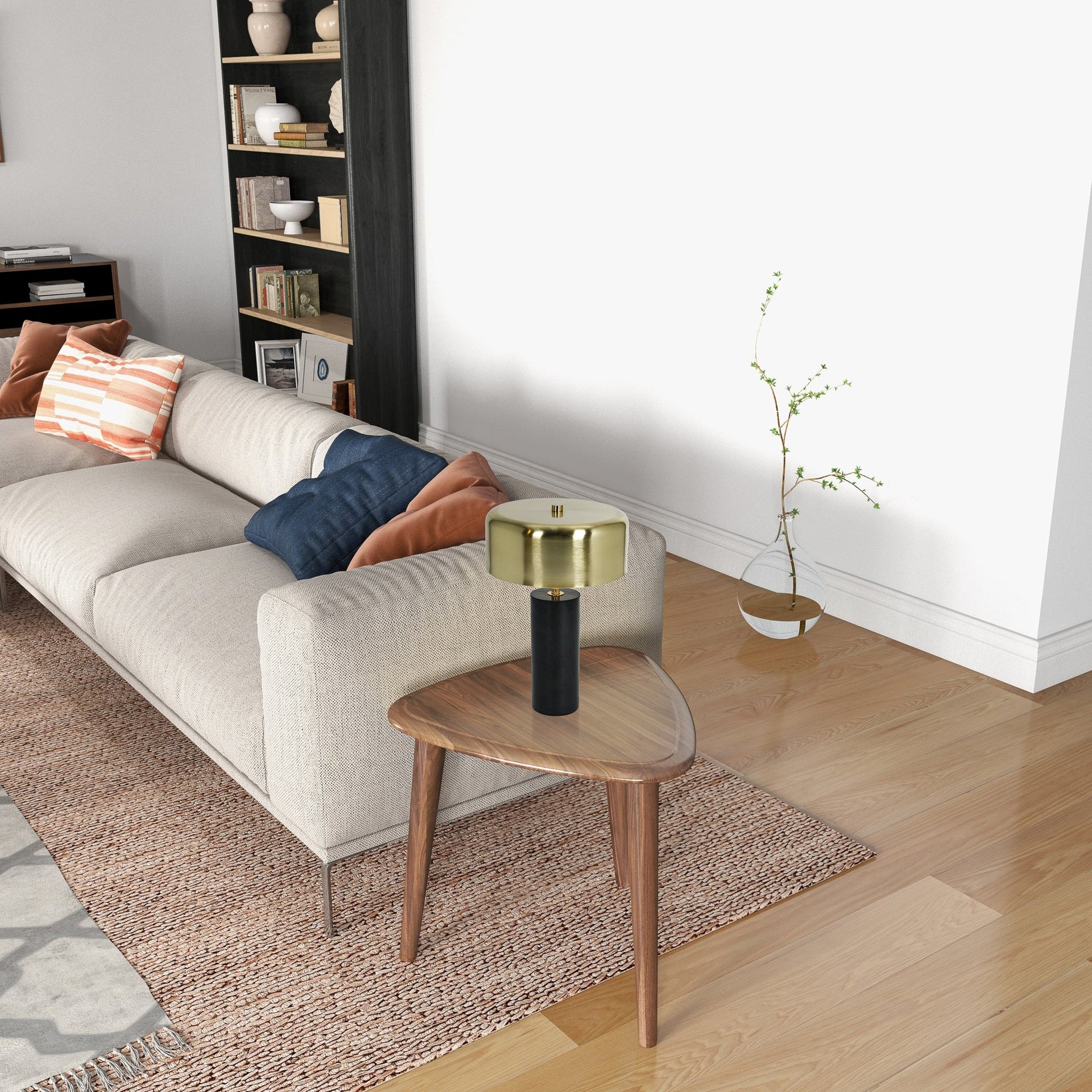 New Design Small Modern Stylish Desk Lamp In Stock In The United States, Easy To Install, Used for Bedside Table Lamp,Reading Lamp, Office, Kinetic Table Lamp - Gold outer and White inner 110~120V