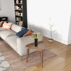 New Design Small Modern Stylish Desk Lamp In Stock In The United States, Easy To Install, Used for Bedside Table Lamp,Reading Lamp, Office, Kinetic Table Lamp - Gold outer and White inner 110~120V