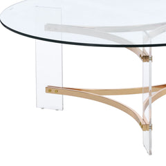 Sosi Gold Finish Coffee Table