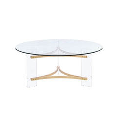 Sosi Gold Finish Coffee Table