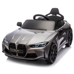 BMW M4 24V Kids ride on toy car 2.4G W/Parents Remote Control,Three speed adjustable,Power display, USB,MP3 ,Bluetooth,LED light,story,A handle with wheels and a pull, easy to carry