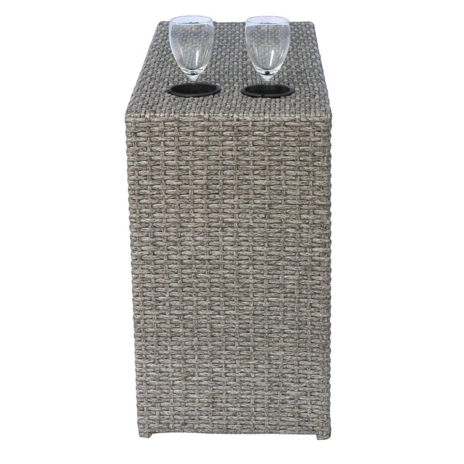 2-Person Wicker Seating Set with Cushions, Fully Assembled