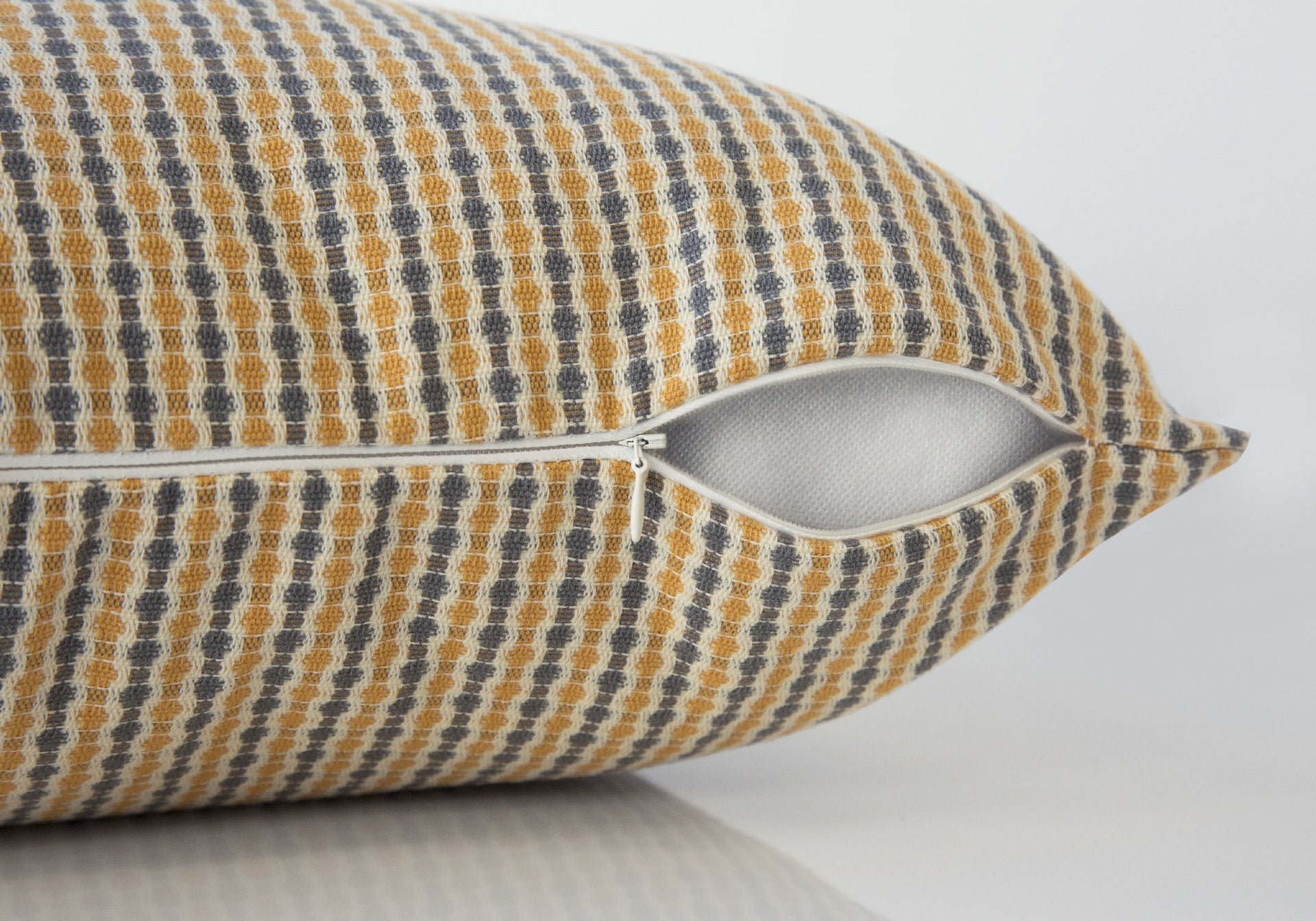 Pillows, 18 X 18 Square, Insert Included, Decorative Throw, Accent, Sofa, Couch, Bedroom, Gold And Grey Hypoallergenic Polyester, Modern