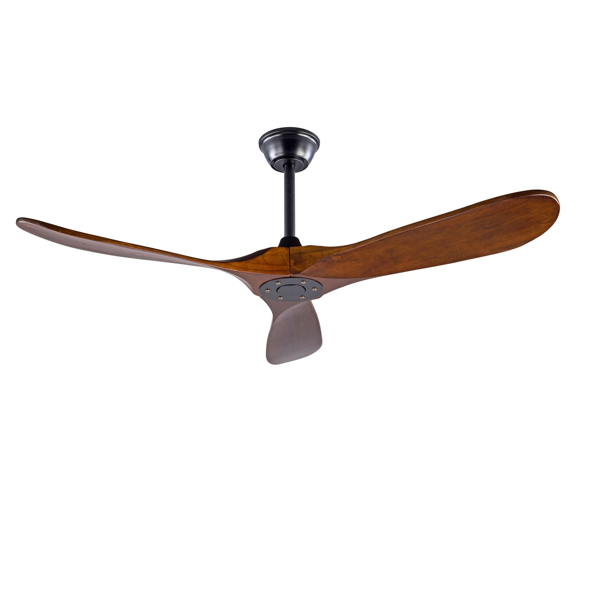 Hot sales 52 Inch Indoor Black Ceiling Fans With Lights,3 Solid Wood Blades, Ceiling Fan with Remote Control,Reversible DC Motor, Fan Light for Bedroom, Living room, Study room