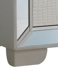 Modern Silver Champagne Bedside Table