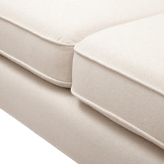 Jack 84" Modern Tuxedo Tufted Sofa, Sky Neutral Beige Polyester