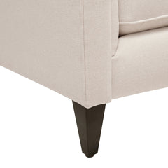 Jack 84" Modern Tuxedo Tufted Sofa, Sky Neutral Beige Polyester