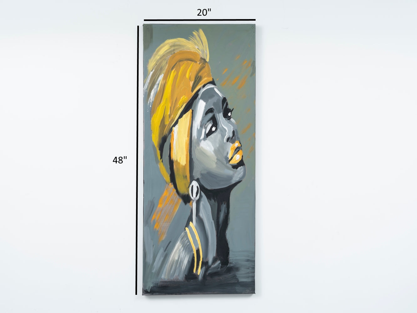 Wandela Wall Canvas Paintings 47'' x 19''
