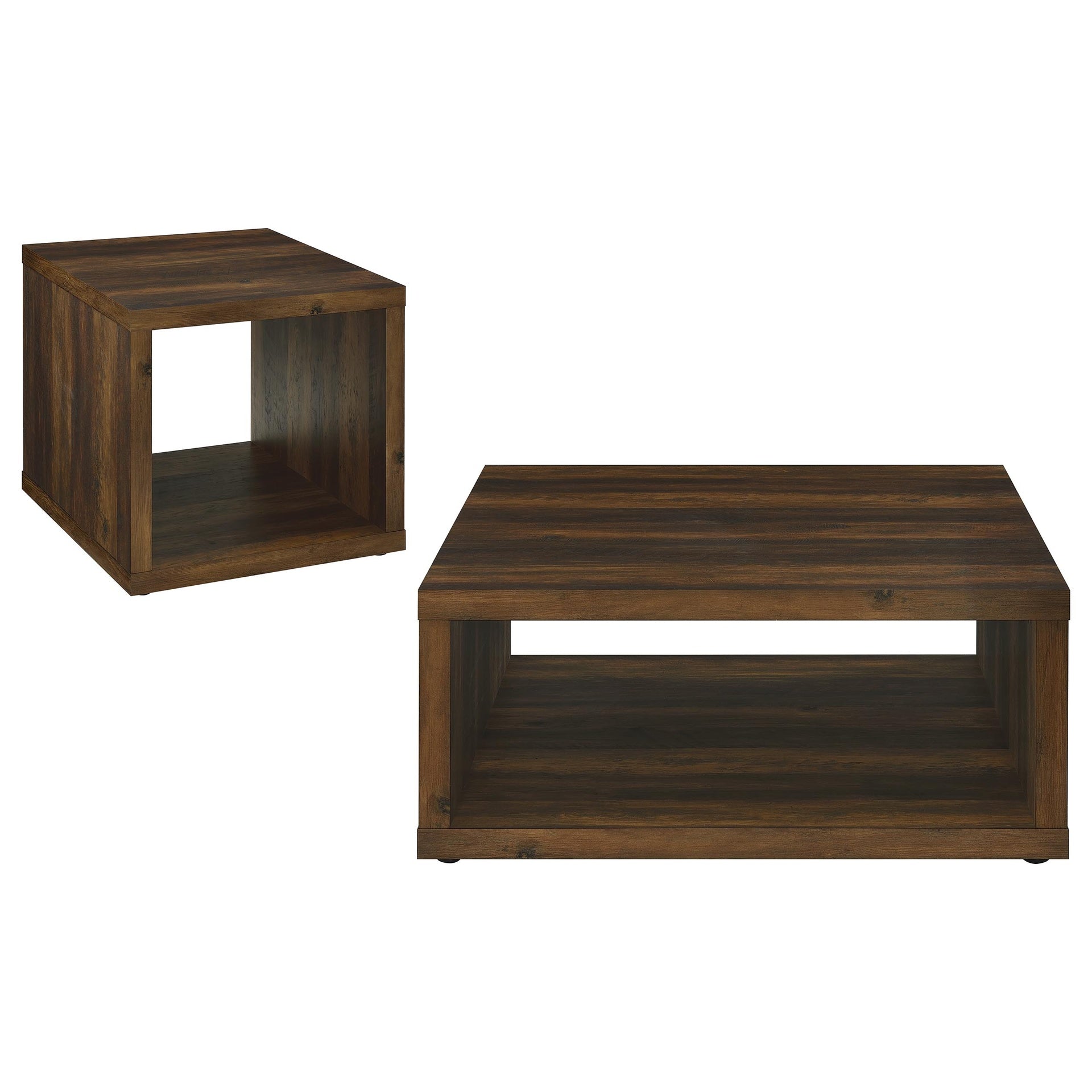 Hermosa Dark Pine 2-piece Coffee and End Table Set