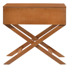 Elegant Oak Contemporary Nightstand