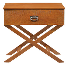 Elegant Oak Contemporary Nightstand