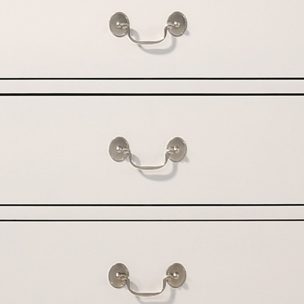 Louis Phillipe G3190-BC 4 Drawer Chest , White